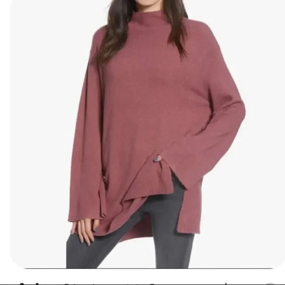 Chelsea28 funnel neck oversized sweater Mauve Women’s size L - Picture 1 of 11